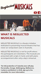 Mobile Screenshot of neglectedmusicals.com.au